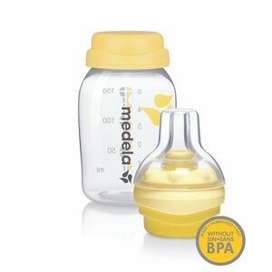 4 Medela Calma Bottle Nipple and Collection Bottles